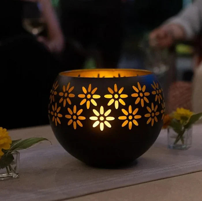 FloraGlow | Candle Holder with Adjustable Brightness & Elegant Floral Design | Perfect for Ambient Lighting 1