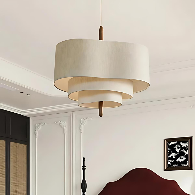 Floressa Collection | Elegant Fabric Chandelier Light with Soft Diffuse Illumination | Timeless Design for Cozy Ambiance 0