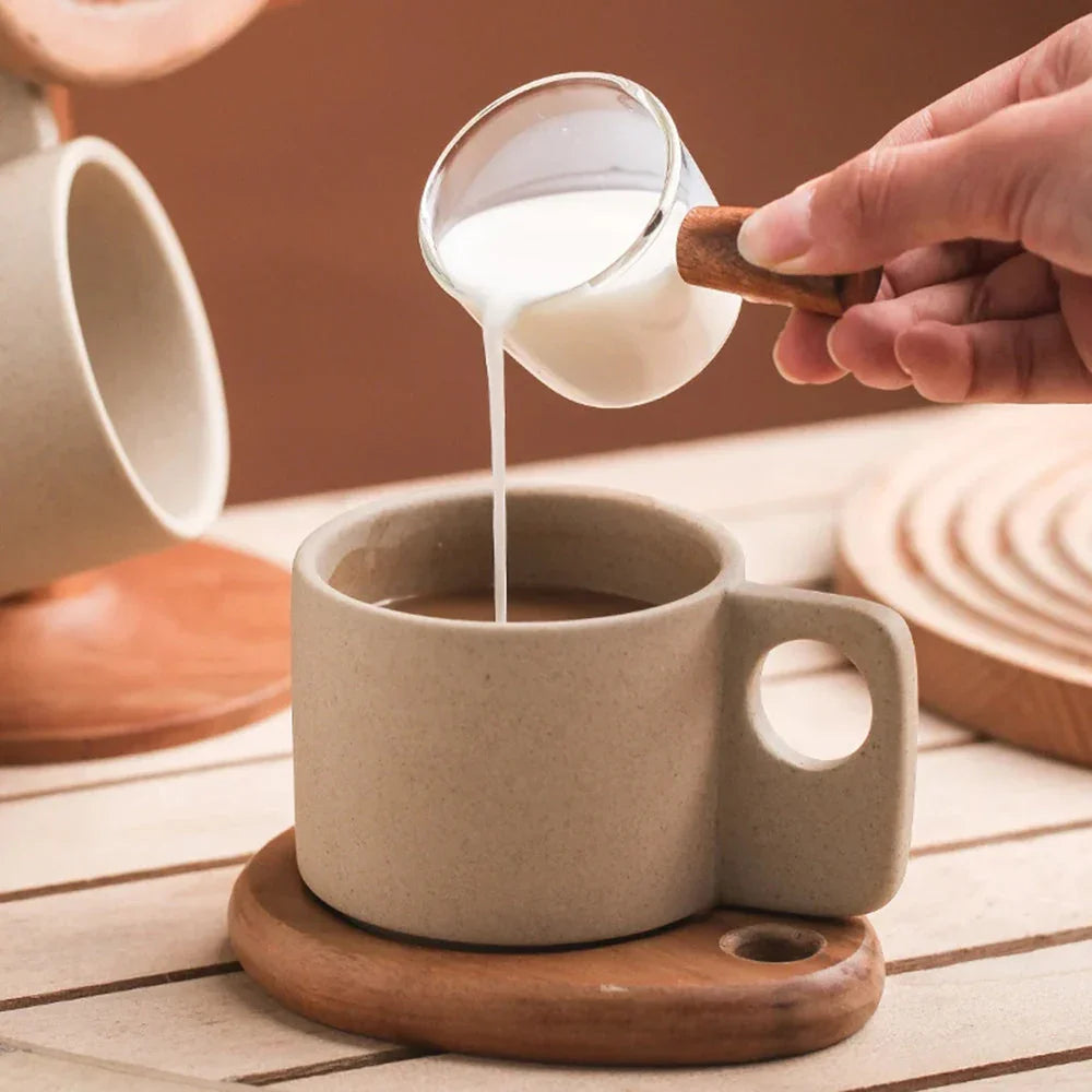 Handcrafted Coffee Mugs with Heat-Resistant Handle | Eco-Friendly Design for Daily Use 2