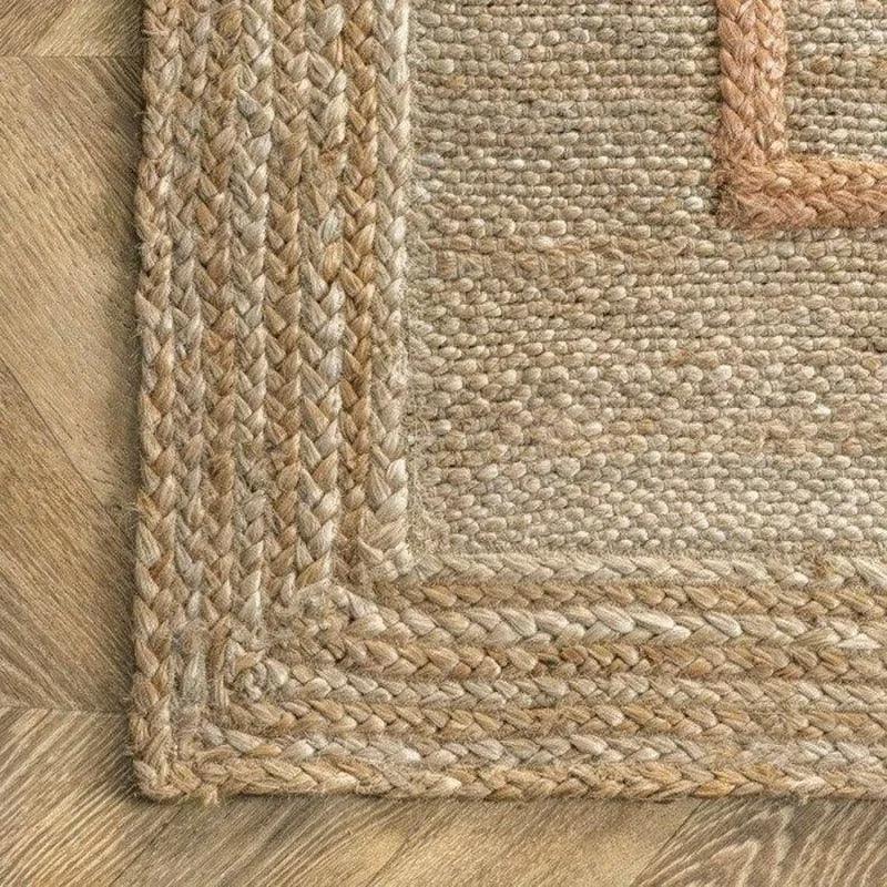 Hayden Collection | Jute Area Rug with Handcrafted Design | Eco-Friendly Living Room Decor 2