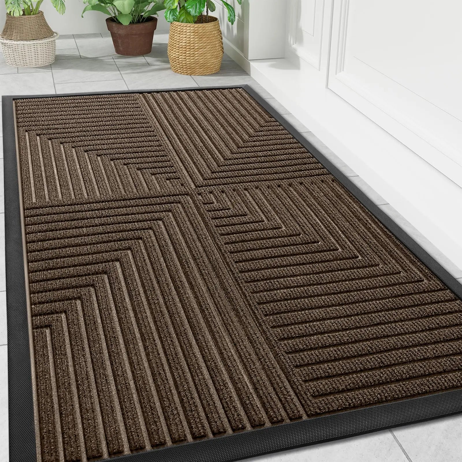 Heavy Duty Anti-Slip Doormat with Dirt-Repellent Surface | Versatile Front Door Mat for Indoor & Outdoor Use 5