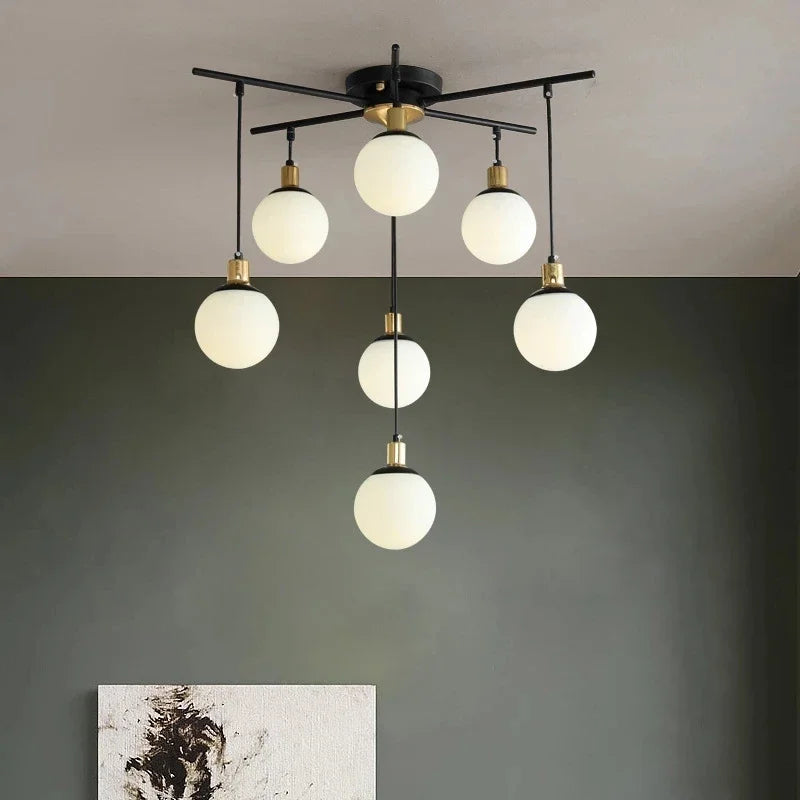 Ignatia Collection | Designer Chandelier Light with LED & Glass Accents | Elegant Scandinavian Style for Modern Interiors 4