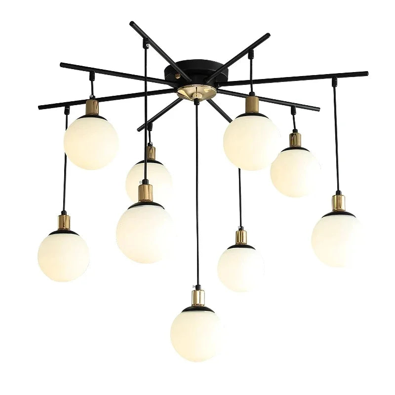 Ignatia Collection | Designer Chandelier Light with LED & Glass Accents | Elegant Scandinavian Style for Modern Interiors 5