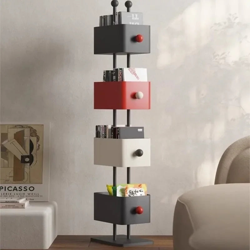 Industrial Iron Bookshelf with Open Shelving | Stylish Storage Solution for Home & Office 3