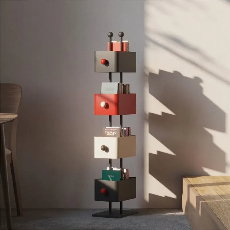 Industrial Iron Bookshelf with Open Shelving | Stylish Storage Solution for Home & Office 6