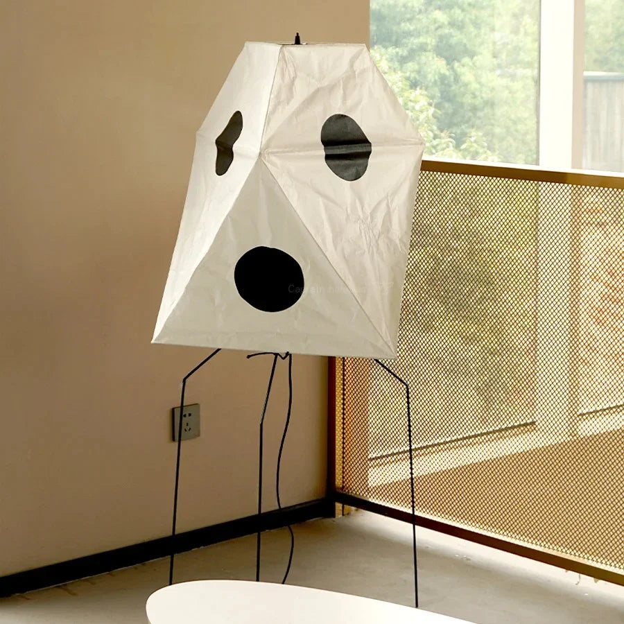 Ivy Collection | Modern Floor Lamp with Handcrafted Rice Paper Shade | Elegant Ambient Lighting for Serene Spaces 5