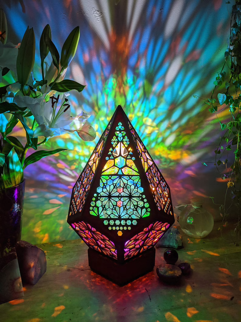 LED Table Lamp with Customizable Colors & Bohemian Design | Unique Bedroom Light for Serene Atmosphere 3