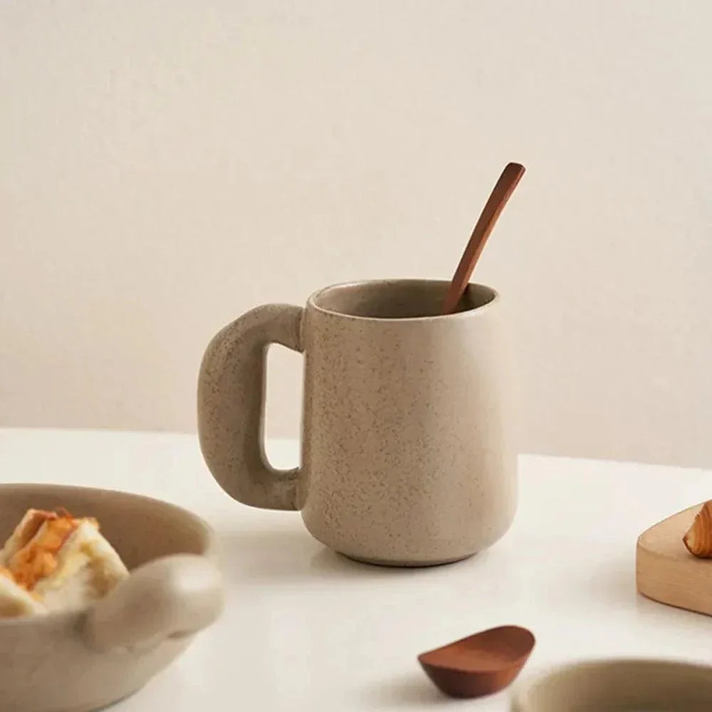 Lakelyn Collection | Ceramic Coffee Mug with Minimalist Nordic Design | Handmade Pottery for Elegant Beverages 4