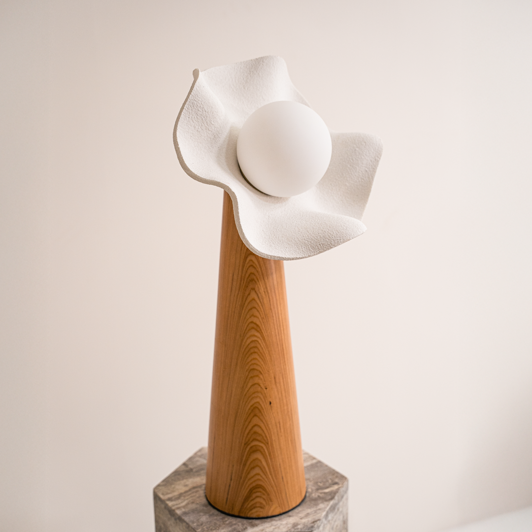 Lluís Collection | Decorative Table Lamp with Three Light Modes | Elegant Floral Design for Serene Interiors 7