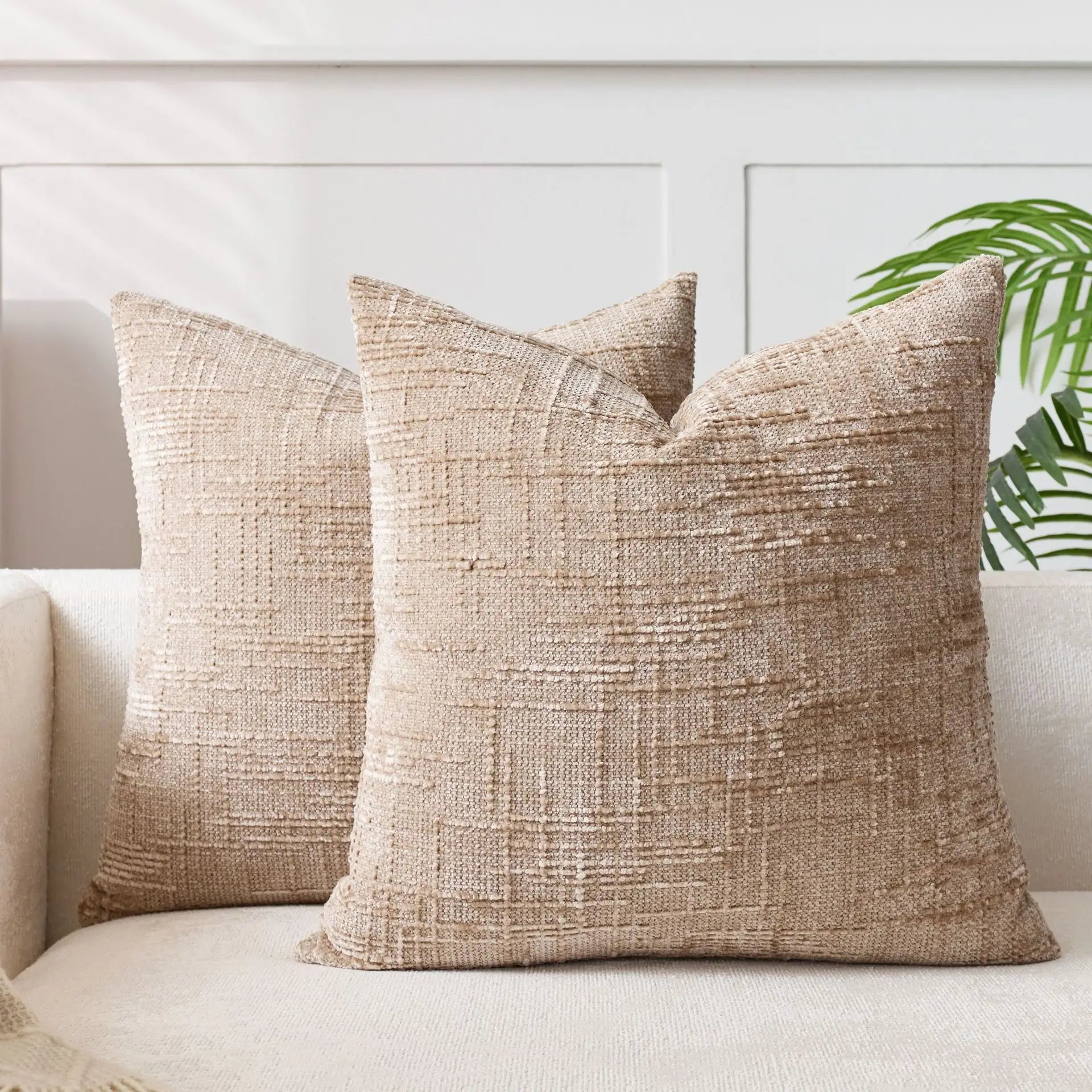 Luxina | Chenille Throw Pillow with Bamboo Structure | Cozy Decorative Accent for Modern Living Spaces 6