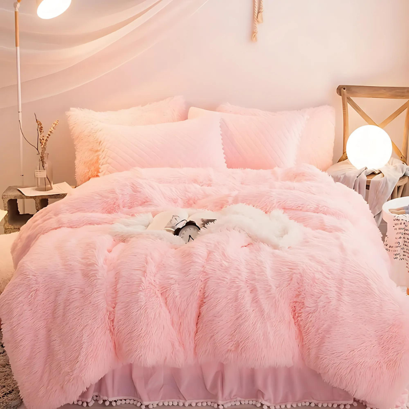 Luxurious Velvet Bedding Set | 3-Piece Duvet Covers with Pillowcases | Soft and Warm for Autumn Comfort 5