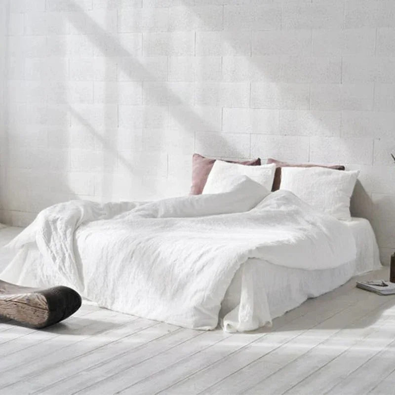 Marcel Collection | Pure Linen Bedding Set with Pompom Trim | Cozy Chic Bedroom Decor 2