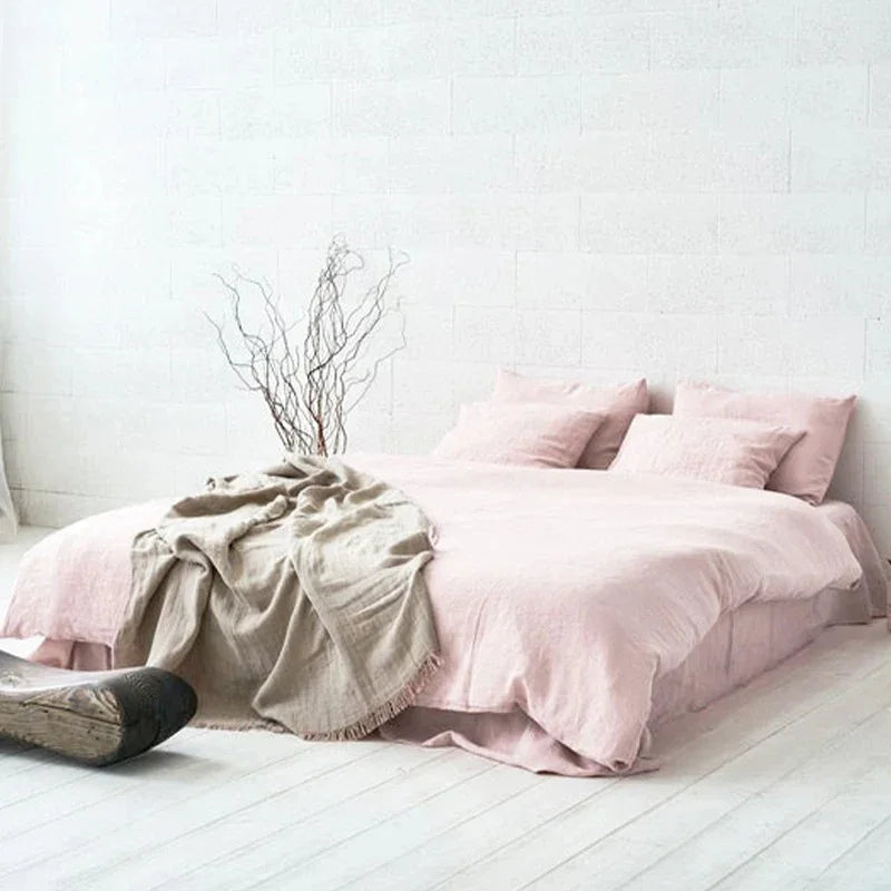 Marcel Collection | Pure Linen Bedding Set with Pompom Trim | Cozy Chic Bedroom Decor 3