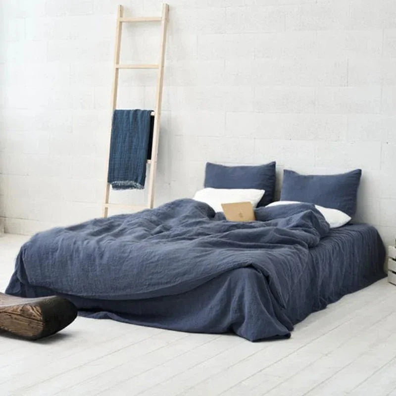 Marcel Collection | Pure Linen Bedding Set with Pompom Trim | Cozy Chic Bedroom Decor 9