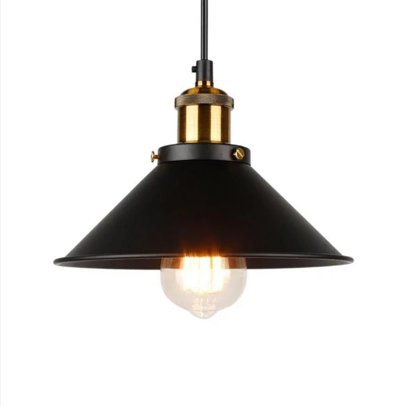 Marrickville | Black Pendant Light with Vintage Charm & Brass Accents | Industrial Hanging Lights for Stylish Spaces 7