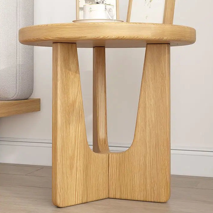 Minimalist Pine Wood Bedside Table with Rounded Top | Stylish Design for Living Rooms and Bedrooms 3