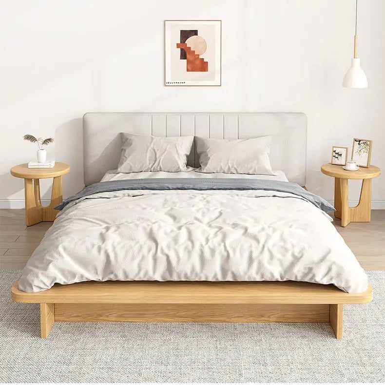 Minimalist Pine Wood Bedside Table with Rounded Top | Stylish Design for Living Rooms and Bedrooms 5