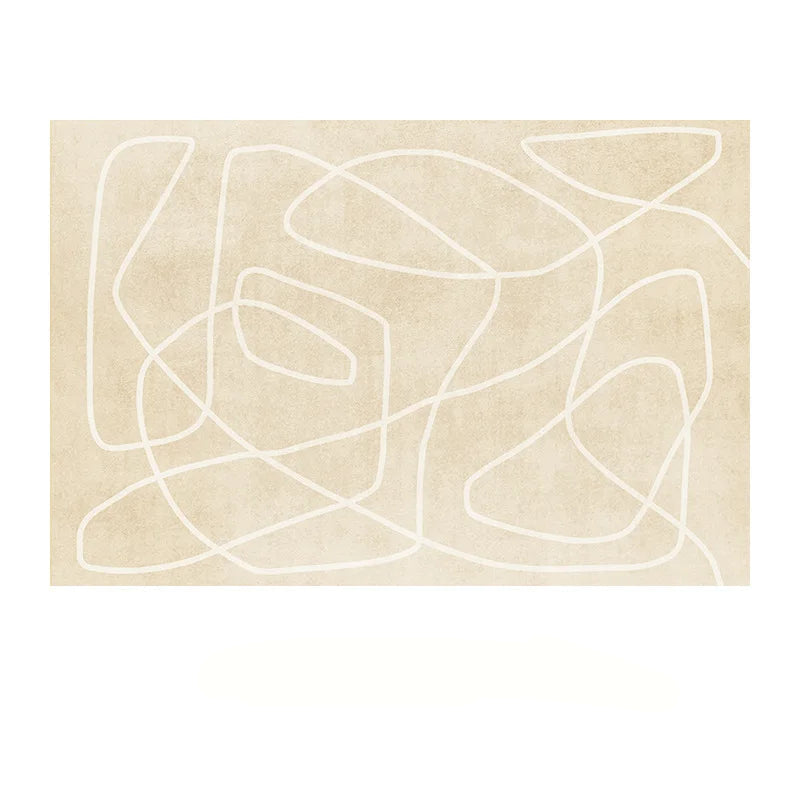 Minimalist Plush Rug with Non-Slip Backing | Soft Comfort for Modern Interiors 0