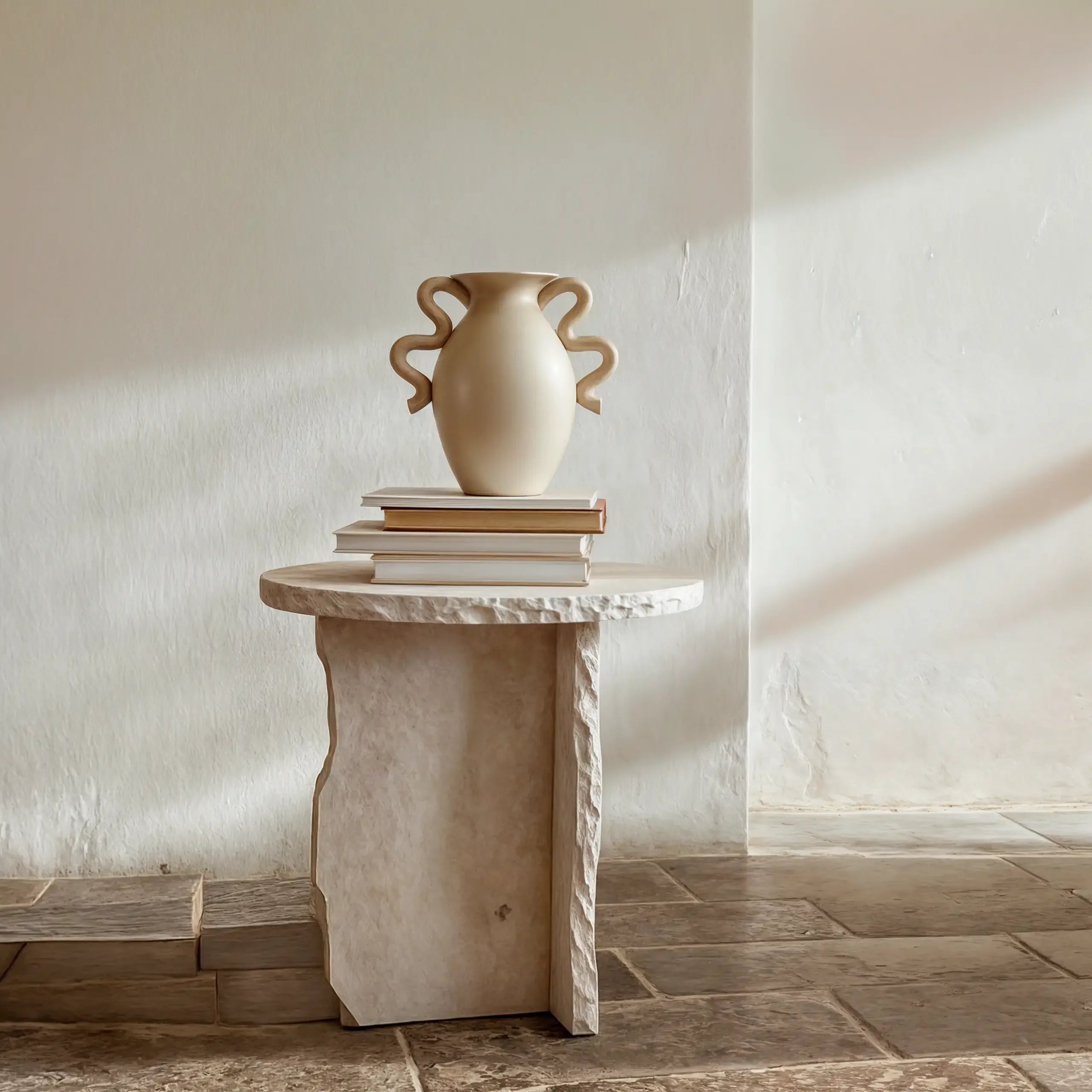 Minimalist Travertine Side Table with Elegant Design | Perfect for Indoor Spaces 5