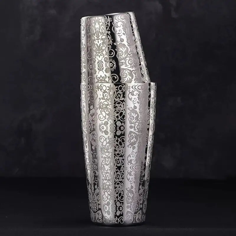 Mixaro | Cocktail Shaker Set with Professional Grip | Durable Stainless Steel for Precision Mixing 1