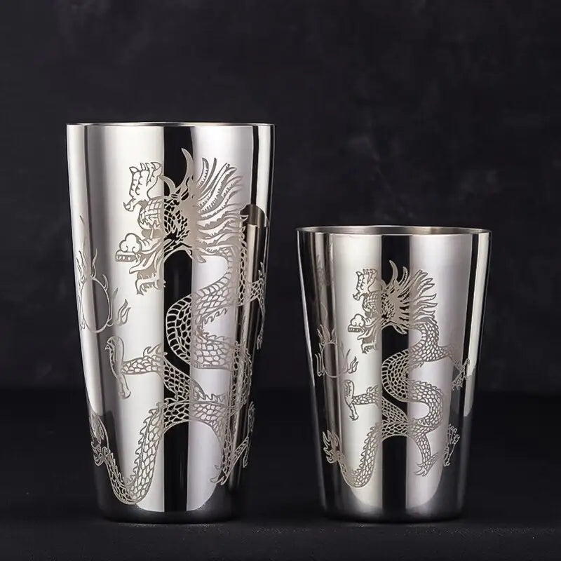 Mixaro | Cocktail Shaker Set with Professional Grip | Durable Stainless Steel for Precision Mixing 5