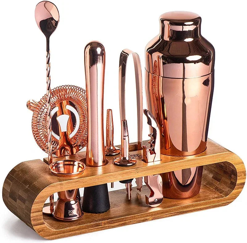 Mixology Pro | 10-Piece Cocktail Kit with Bamboo Stand | Essential Tools for Perfect Cocktails 2