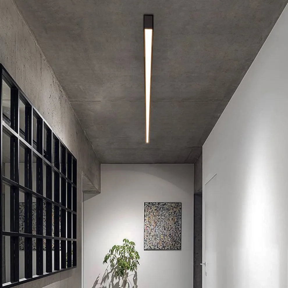Modern Black Ceiling Light | Flush Mount LED Fixture with Minimalist Design | Ideal for Kitchens and Dining Rooms 0