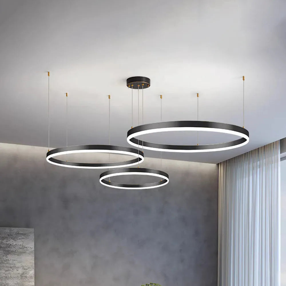 Modern Circle | Pendant Light with Dimmable LED & Sleek Design | Kitchen Pendant Lighting for Elegant Interiors 16