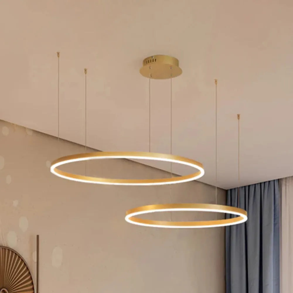 Modern Circle | Pendant Light with Dimmable LED & Sleek Design | Kitchen Pendant Lighting for Elegant Interiors 17