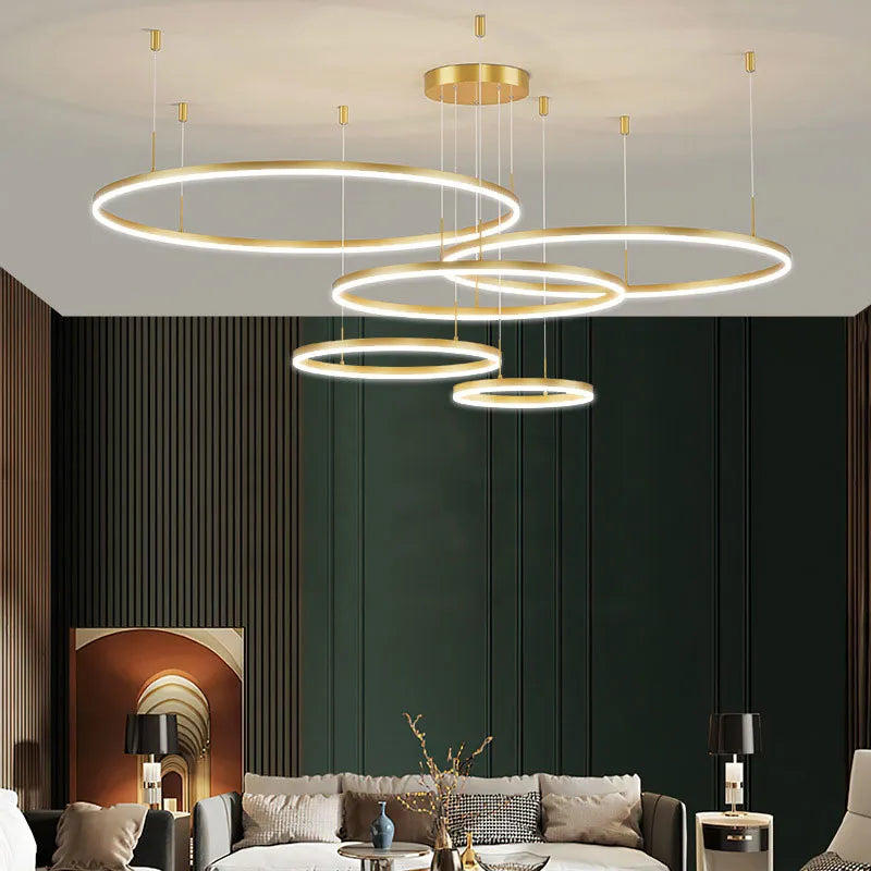 Modern Circle | Pendant Light with Dimmable LED & Sleek Design | Kitchen Pendant Lighting for Elegant Interiors 19