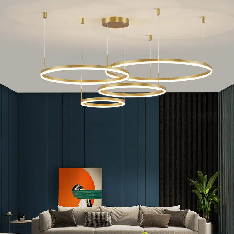 Modern Circle | Pendant Light with Dimmable LED & Sleek Design | Kitchen Pendant Lighting for Elegant Interiors 2