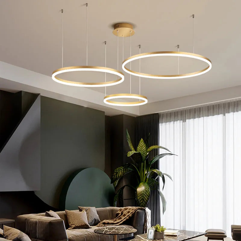 Modern Circle | Pendant Light with Dimmable LED & Sleek Design | Kitchen Pendant Lighting for Elegant Interiors 5