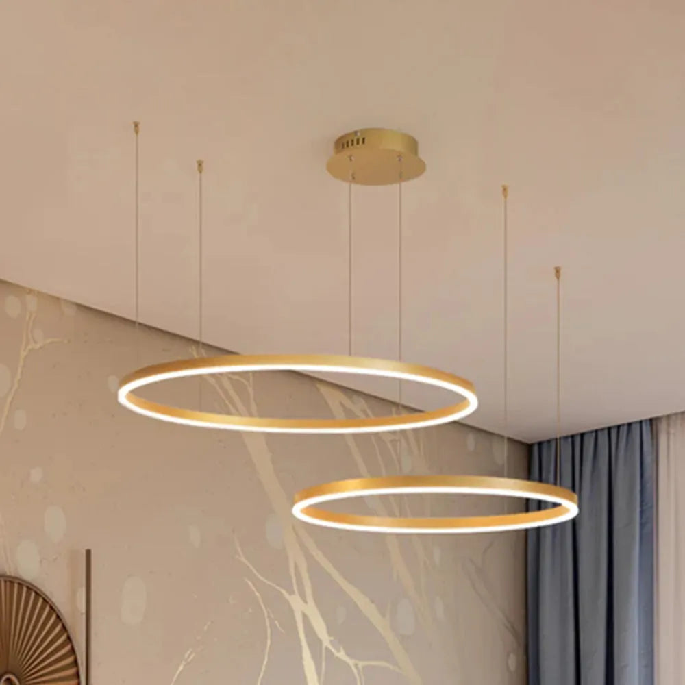 Modern Circle | Pendant Light with Dimmable LED & Sleek Design | Kitchen Pendant Lighting for Elegant Interiors 9