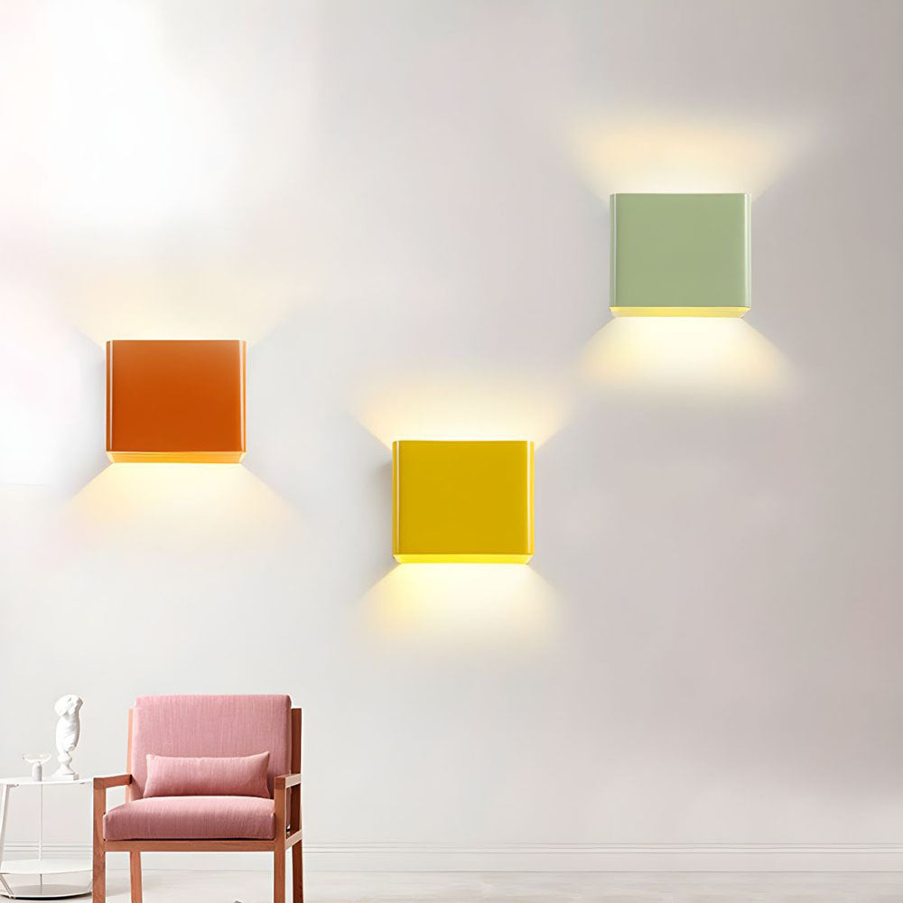 Modern Cube Wall Lamp | Stylish Sconce Lighting with Warm LED Glow | Perfect for Home Decor 2