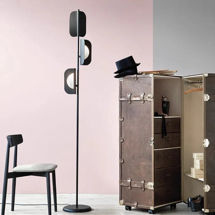 Modern Floor Lamp | Sleek Black Metal Design with Up-and-Down Lighting | Versatile Standing Lamp for Living Room and Retail 6