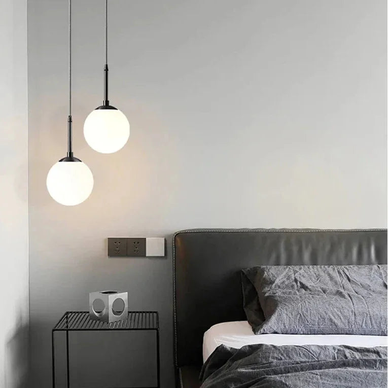 Modern Glass Pendant Lighting | Frosted Shade for Elegant Kitchen Decor 6