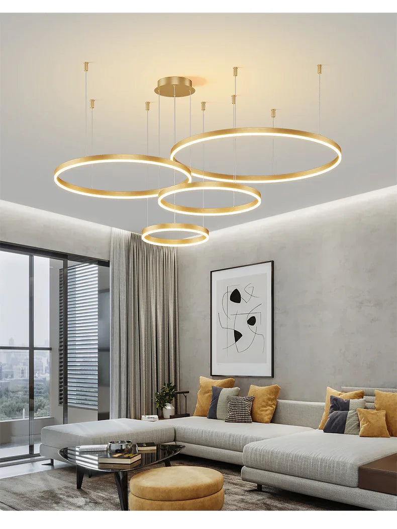 Modern LED Pendant Lighting | Adjustable Brightness Chandelier for Customizable Kitchen Ambiance 8
