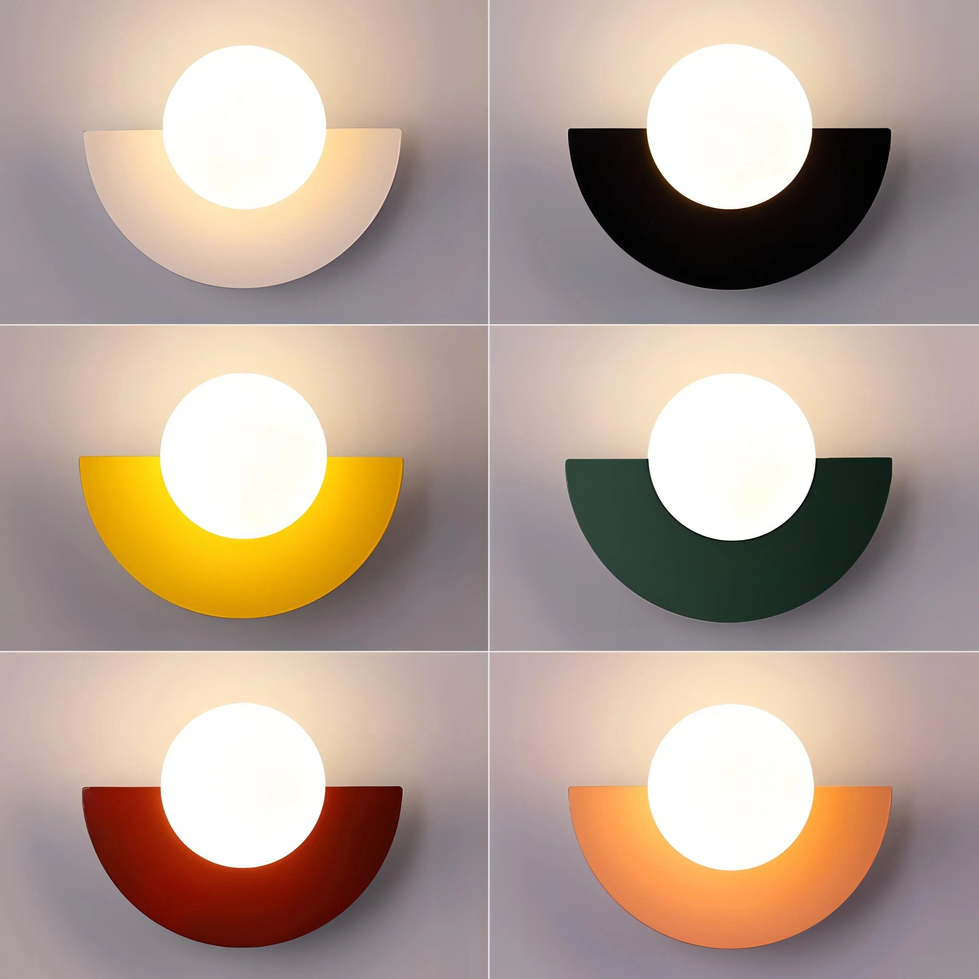 Modern Nordic Wall Lamp | Sleek Semicircle Design with LED Light | Stylish Wall Sconce for Any Room 3