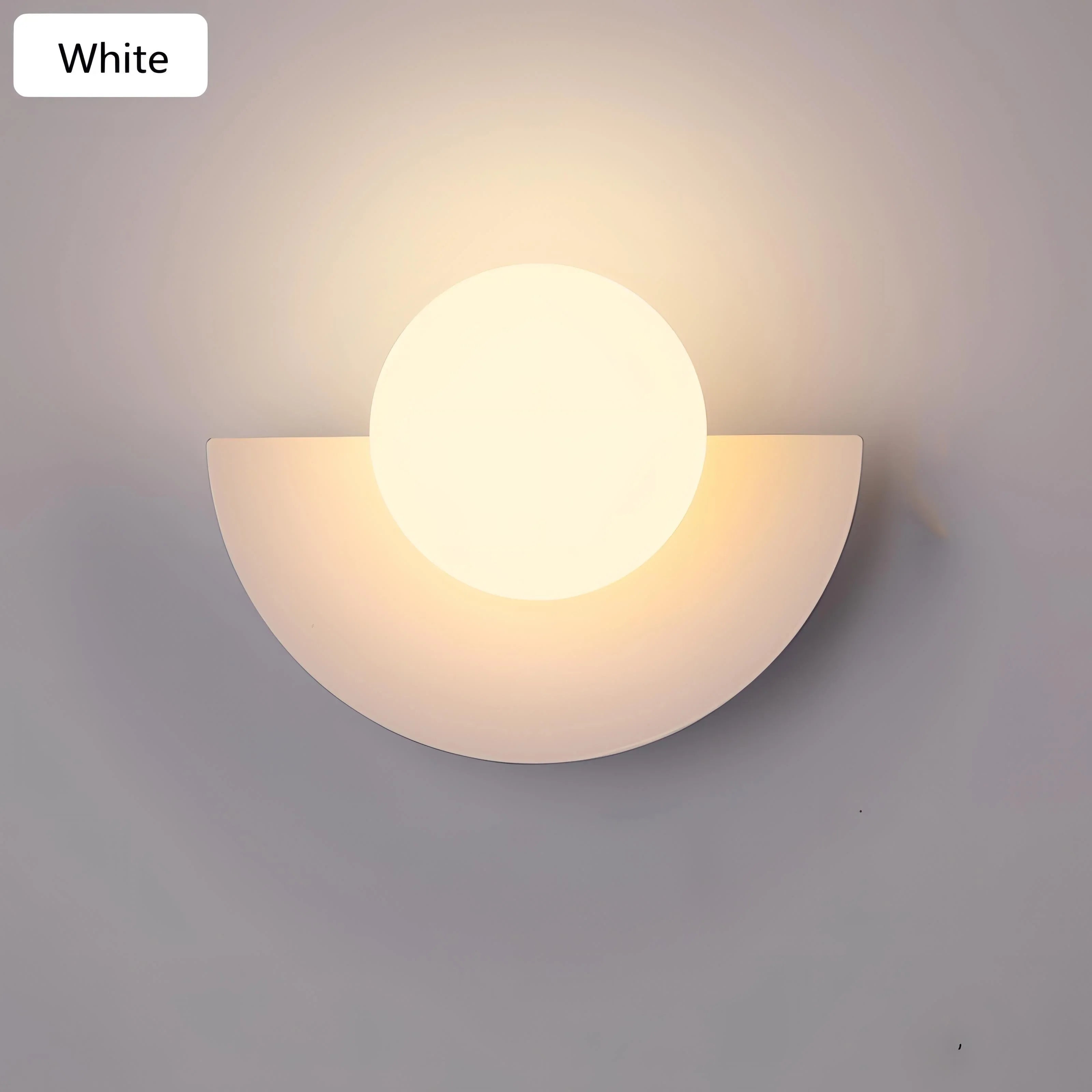 Modern Nordic Wall Lamp | Sleek Semicircle Design with LED Light | Stylish Wall Sconce for Any Room 7