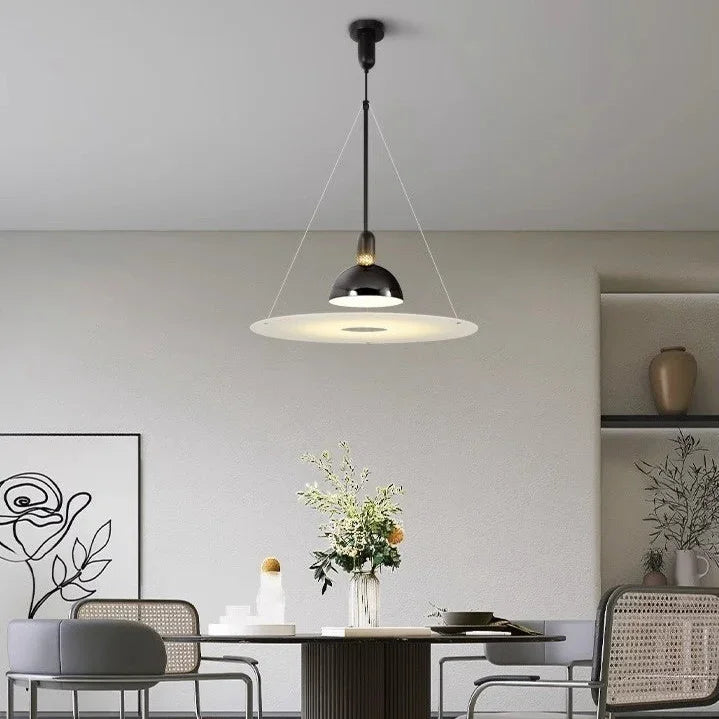 Modern Pendant Lighting | Sleek Disc Design with Acrylic Diffuser | Stylish Hanging Lights for Cozy Interiors 4