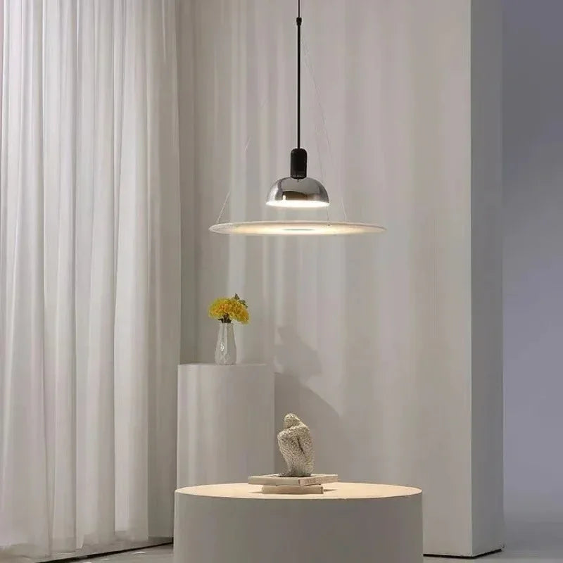 Modern Pendant Lighting | Sleek Disc Design with Acrylic Diffuser | Stylish Hanging Lights for Cozy Interiors 5