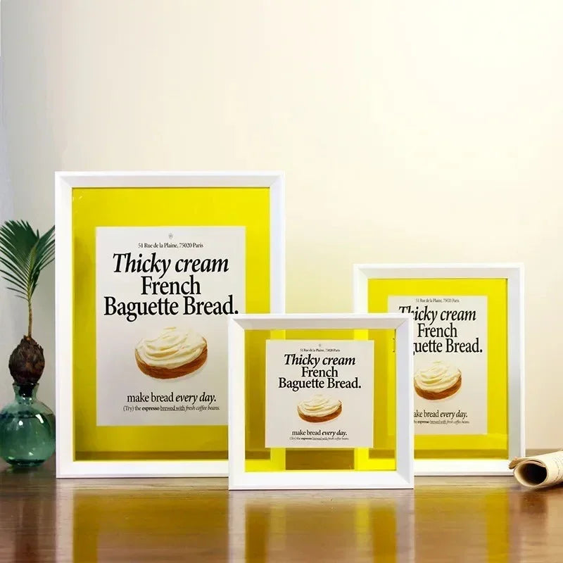 Modern Photo Frame | Vibrant Acrylic Design with Colorful Edges | Stylish Display for Cherished Memories 0