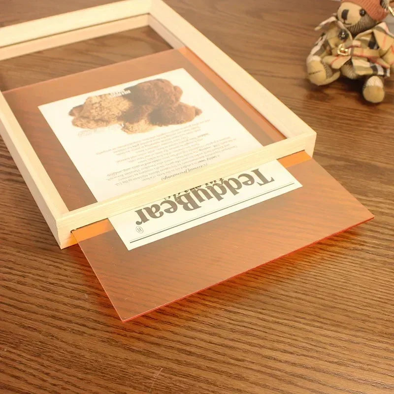 Modern Photo Frame | Vibrant Acrylic Design with Colorful Edges | Stylish Display for Cherished Memories 3