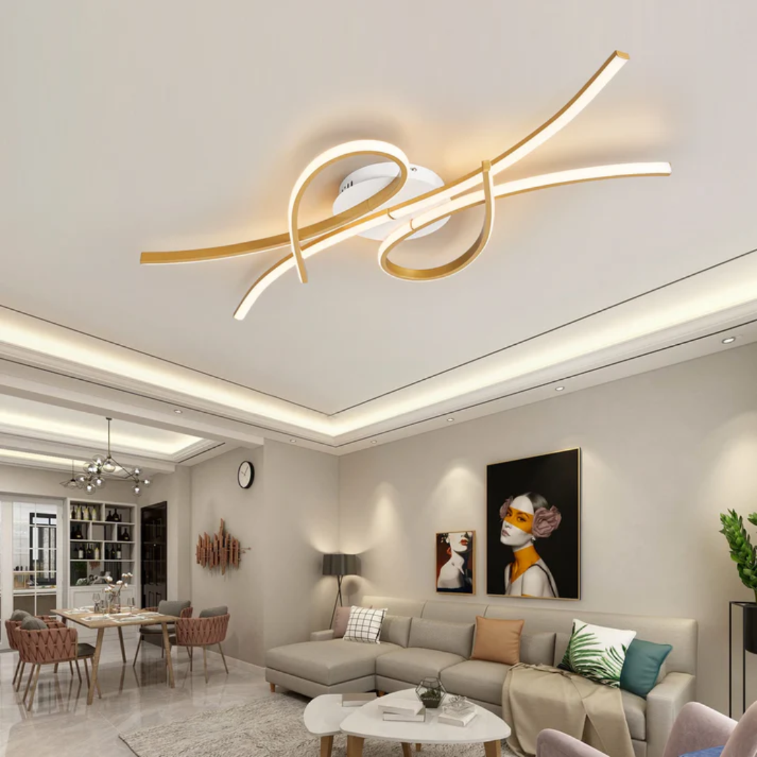 Modern Smart LED Ceiling Light with Dimmable & Color Control | Versatile Flush Mount Lighting for Home Ambiance 2