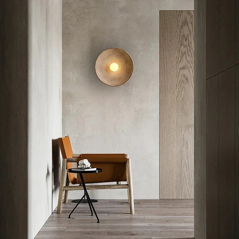 Modern Wall Sconce Lighting with Resin & Frosted Glass Design | Energy-Efficient Wall Lamp for Elegant Home Decor 3