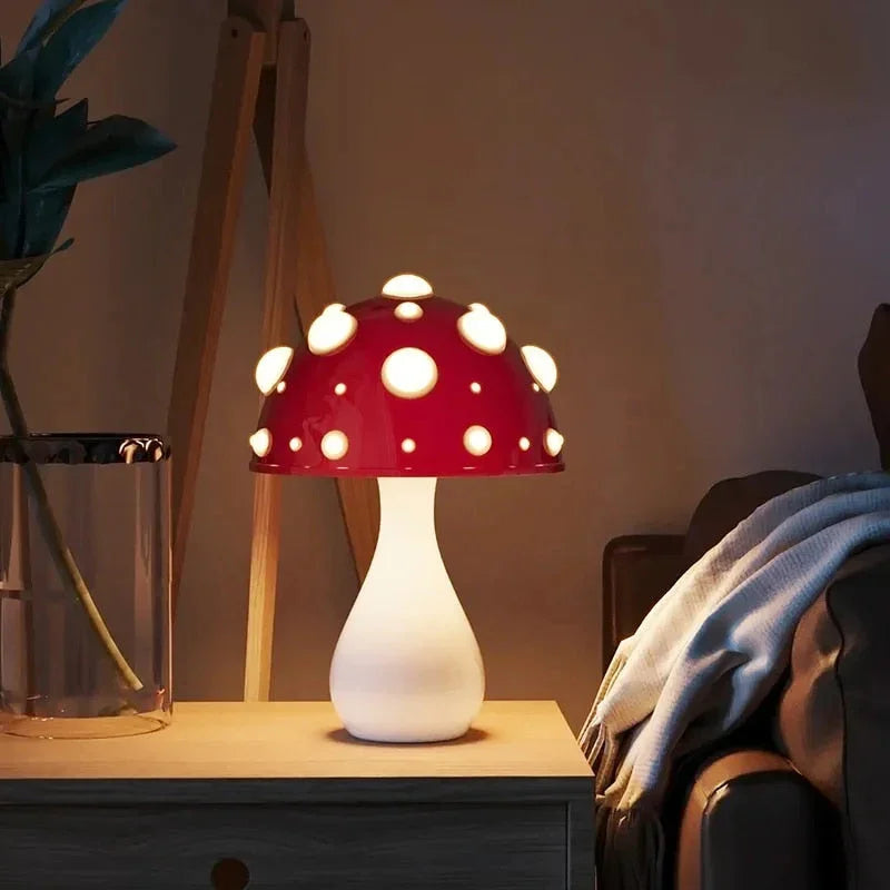 Mushroom Lamp | LED Table Lamp with Warm Glow & Cozy Design for Relaxing Atmosphere 4