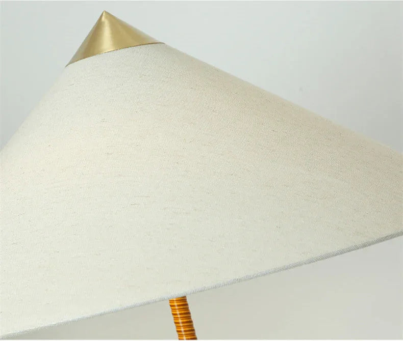 Natural Elegance | Rattan Floor Lamp with Hand-Knitted Shade | Vintage Design for Cozy Ambiance 5