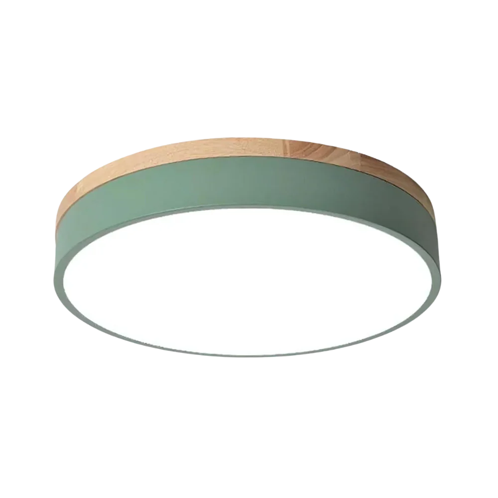 Nordic Glow | Flush Mount Ceiling Light with Natural Wood & Metal | Minimalist Design for Cozy Modern Interiors 7