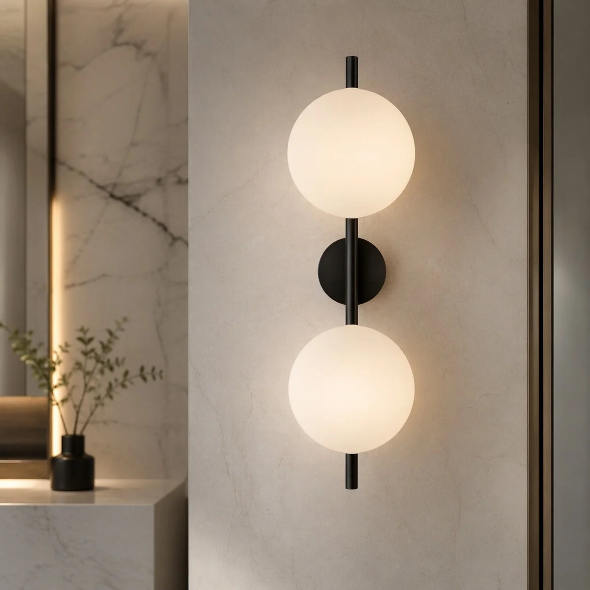 Nordic Round Wall Light | Ripple Glass Shade with Integrated LED | Elegant Sconce for Ambient Illumination 17