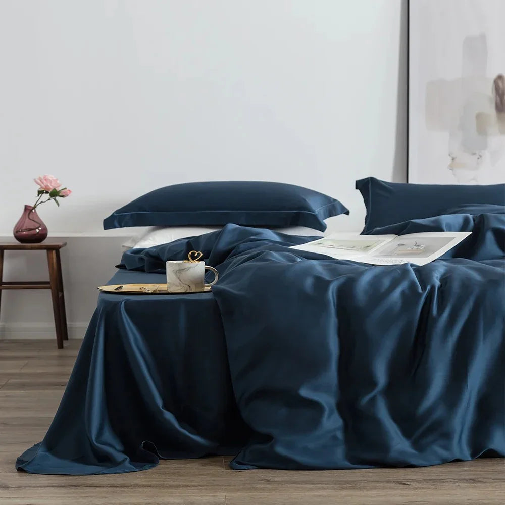 Premium Silk Bedding Set | Luxurious Duvet Covers with Anti-Aging Properties | Breathable Comfort for Year-Round Use 5